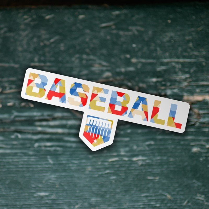 Celebrate Crate baseball sticker, plate crate 