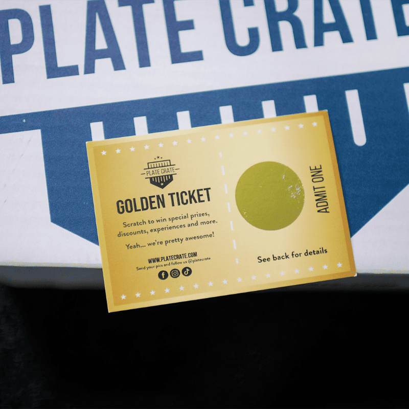 Clutch Crate Plate Crate Golden Ticket Bandit Sports